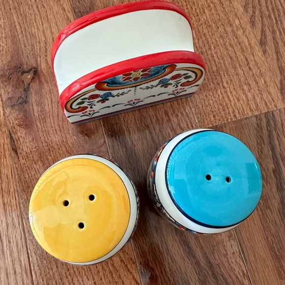 New Zanzibar Collection Vibrant Ceramic Tableware Necessities, 3 Piece - Picture 4 of 14